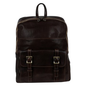 Rucsac piele naturala maro-inchis GB262