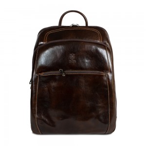 Rucsac piele maro inchis GB266