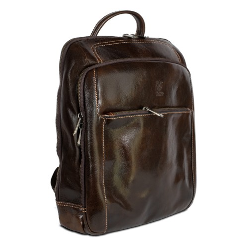 Rucsac piele maro inchis GB266