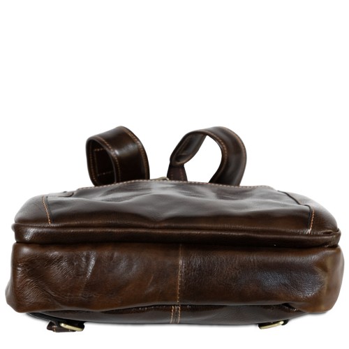 Rucsac piele maro inchis GB266