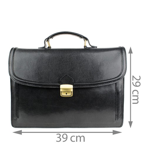 Geanta piele neagra GB104