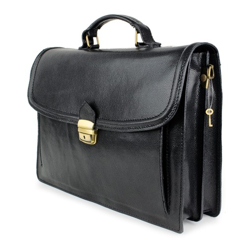 Geanta piele neagra GB104