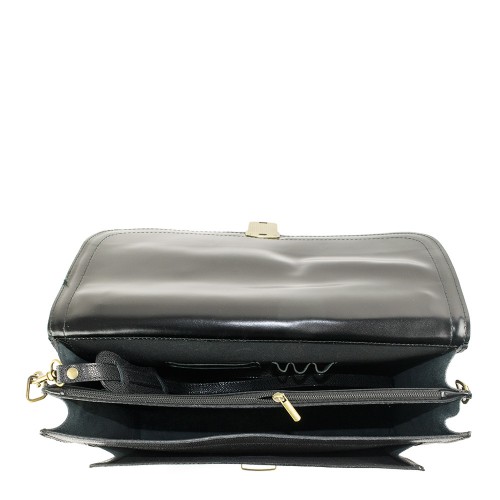 Geanta piele neagra GB104