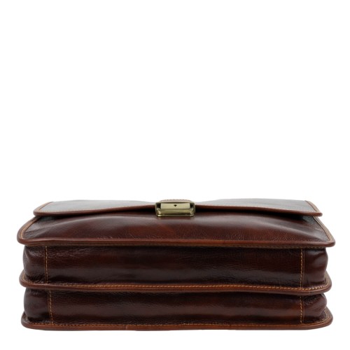 Geanta piele maro cognac GB140