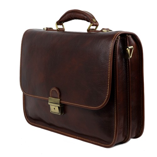 Geanta piele maro cognac GB140