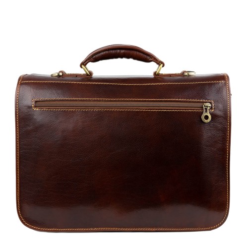 Geanta piele maro cognac GB140
