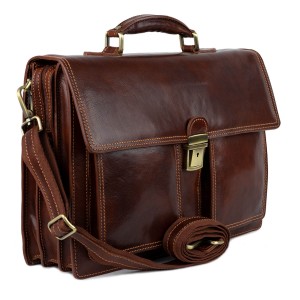 Geanta piele naturala maro GB142