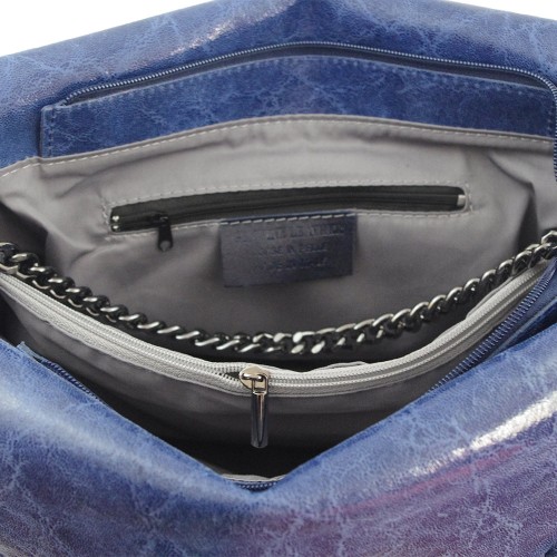 Geanta piele albastru GF022