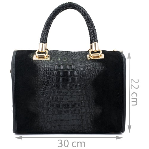 Geanta piele neagra GF040