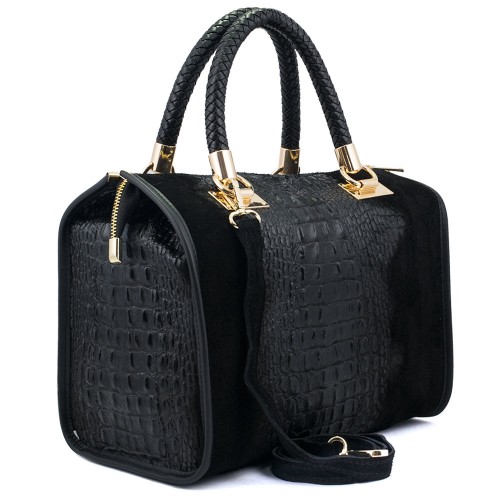 Geanta piele neagra GF040