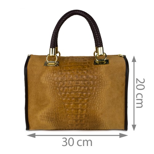 Geanta piele maro GF042