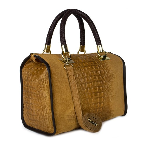 Geanta piele maro GF042