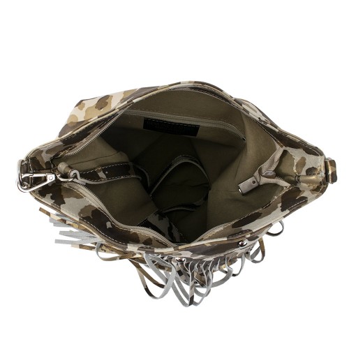 Geanta piele army cu franjuri GF050