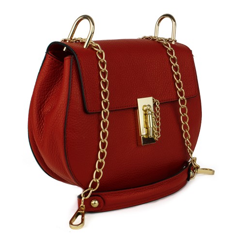 Geanta piele rosie GF053