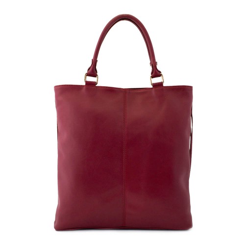 Geanta piele marsala cu franjuri GF056