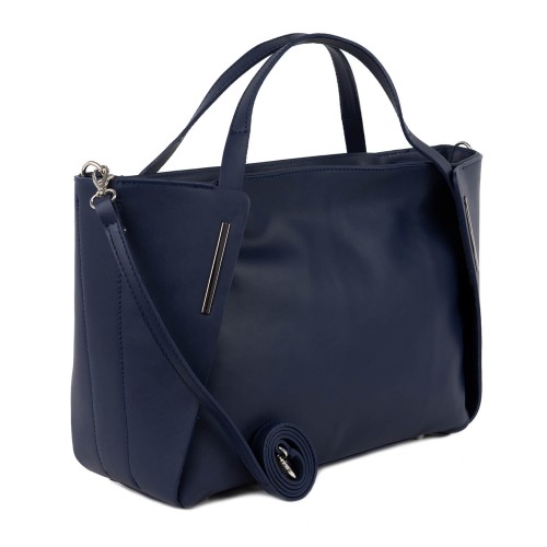 Geanta piele albastra GF066