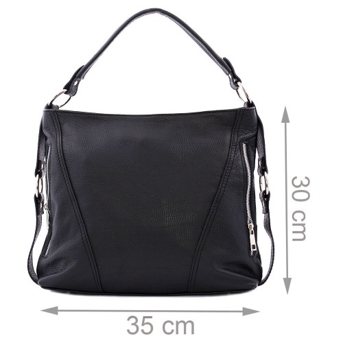 Geanta piele neagra GF084