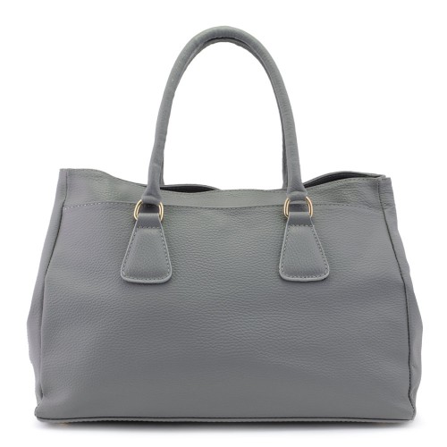Geanta piele gri GF094