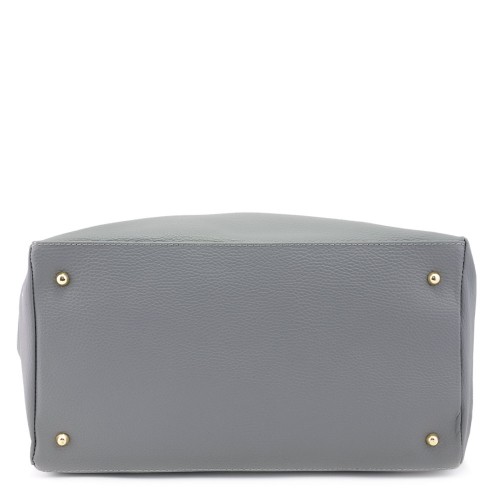 Geanta piele gri GF094