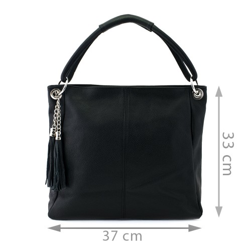 Geanta piele neagra GF121