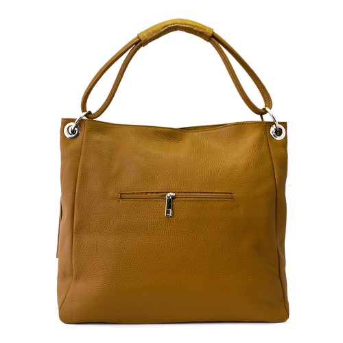 Geanta piele maro deschis GF122