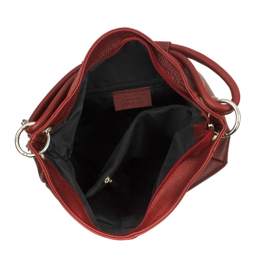 Geanta piele bordeaux GF123