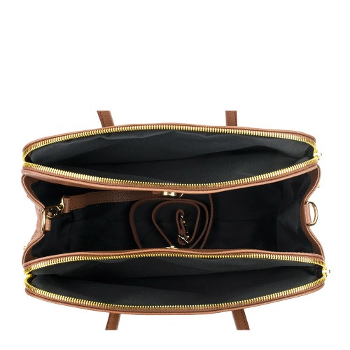 Geanta piele maro deschis GF131