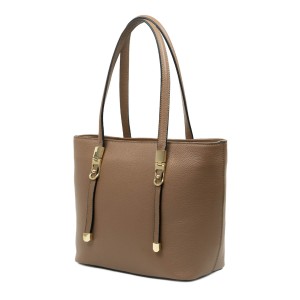 Geanta dama piele naturala taupe GF1322