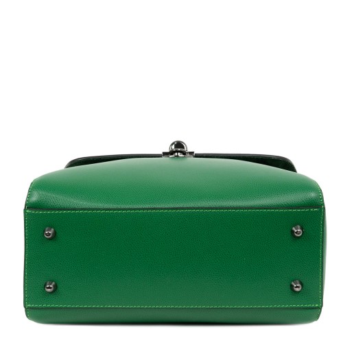 Geanta piele verde inchis GF1524
