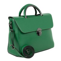 Geanta piele verde inchis GF1524