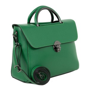 Geanta piele verde inchis GF1524