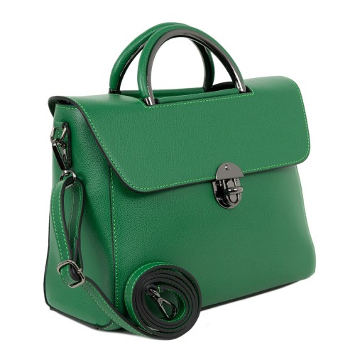 Geanta piele verde inchis GF1524