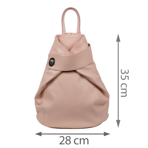 Rucsac piele roz pal GF1640