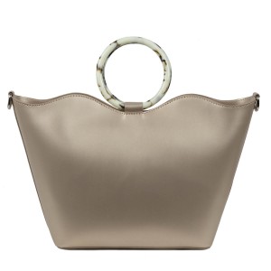 Geanta dama piele naturala aurie GF1648