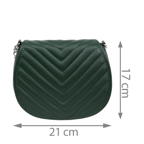 Gentuta dama piele verde inchis GF1686