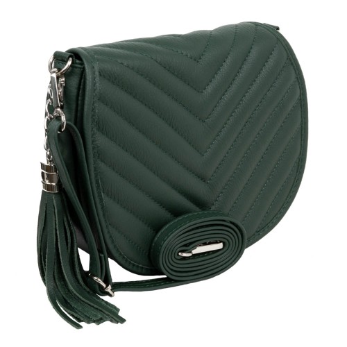 Gentuta dama piele verde inchis GF1686