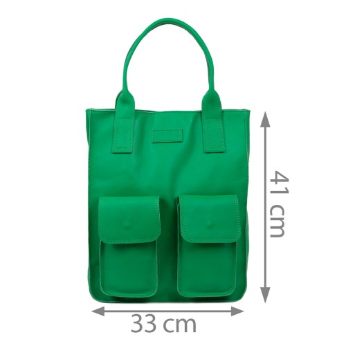 Geanta piele verde GF1709