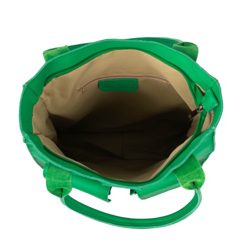 Geanta piele verde GF1709