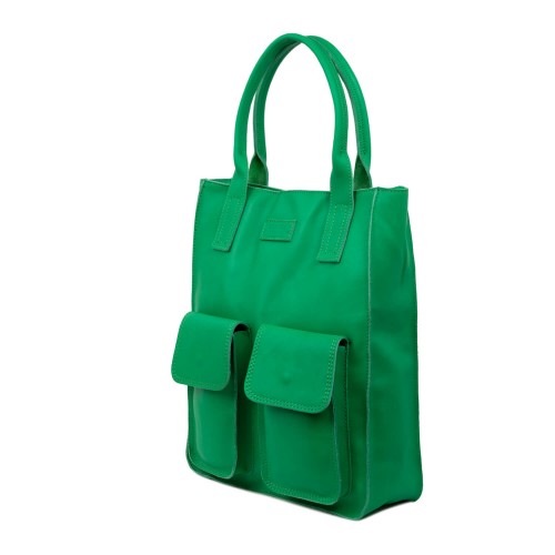 Geanta piele verde GF1709