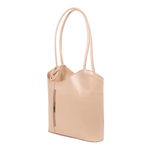 Geanta piele bej GF175
