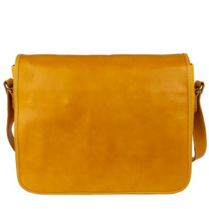 Geanta unisex piele galben mustar GF1764