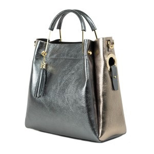 Geanta piele sidefata multicolor GF1785