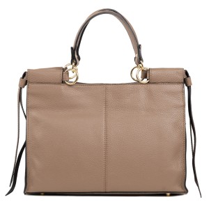 Geanta dama piele naturala taupe GF1809