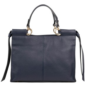 Geanta dama piele naturala bleumarin GF1810