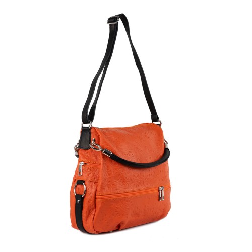Geanta piele oranj GF182