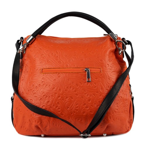 Geanta piele oranj GF182