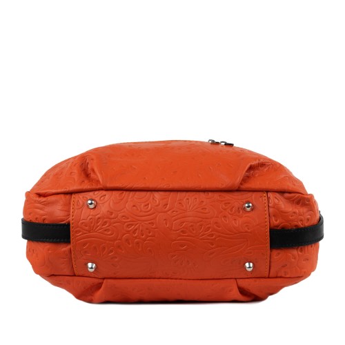 Geanta piele oranj GF182
