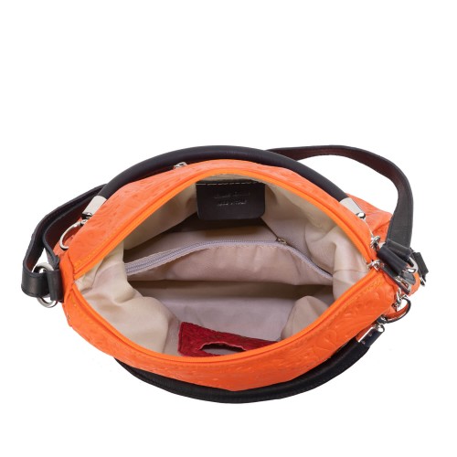 Geanta piele oranj GF182