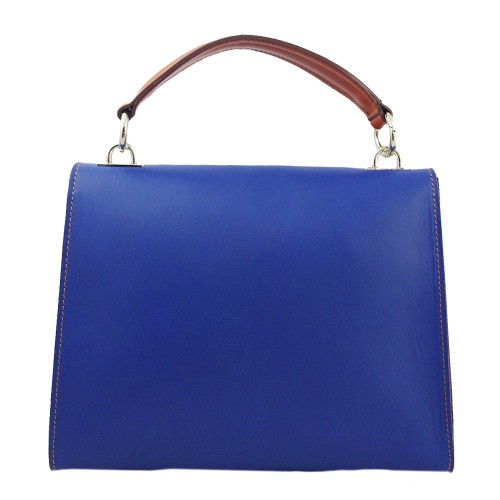 Geanta piele albastru / frez  GF196