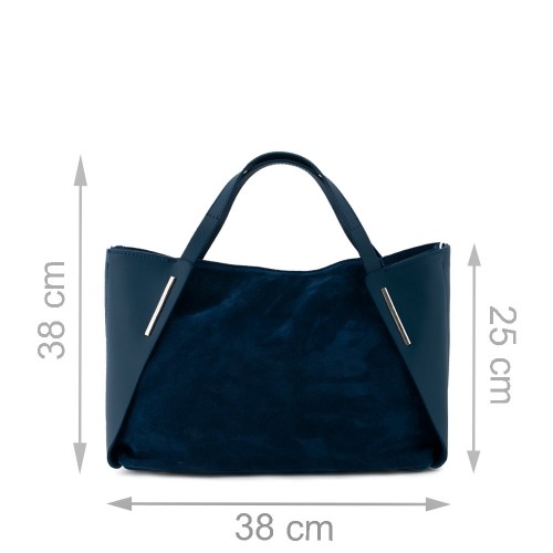 Geanta piele albastra GF205